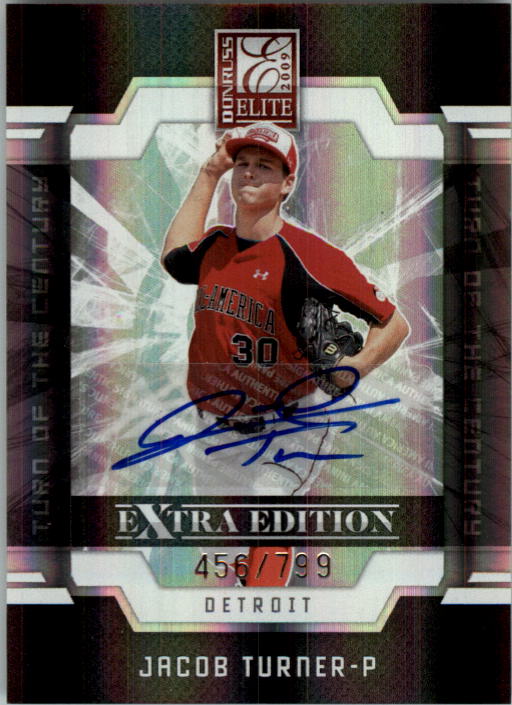 2009 Donruss Elite Extra Edition Signature Turn of the Century #9 Jacob Turner AU/799