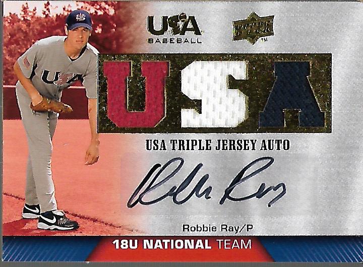 2009-10 USA Baseball 18U National Team Jersey Autographs #RR Robbie Ray/149