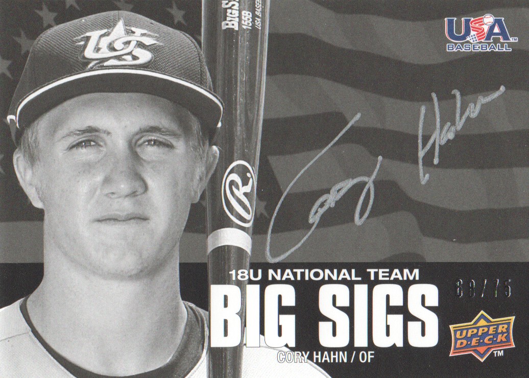 2009-10 USA Baseball 18U National Team Big Sigs #CH Cory Hahn