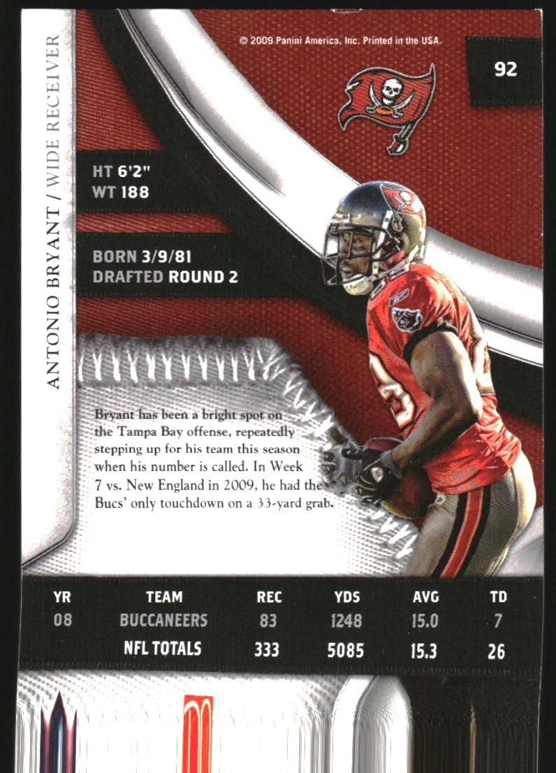 2009 Playoff National Treasures #92 Antonio Bryant
