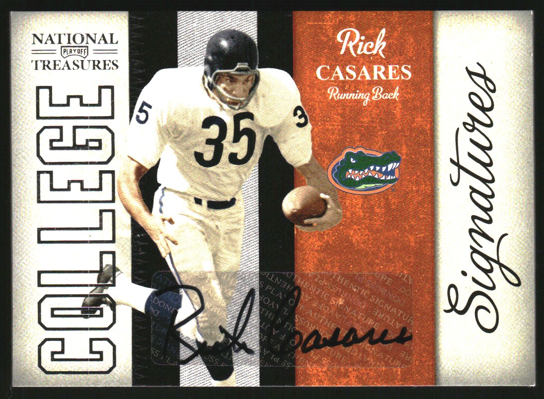 2009 Playoff National Treasures College Signature #28 Rick Casares/99