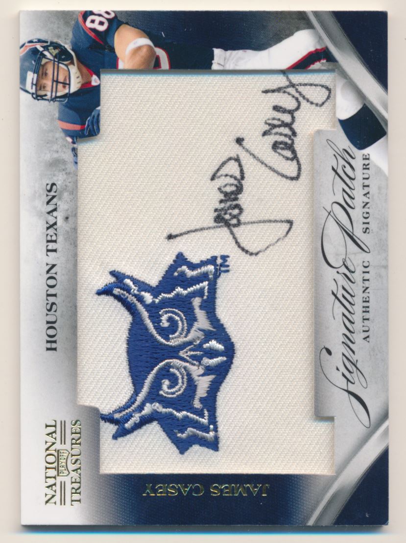 2009 Playoff National Treasures Signature Patches College #14 James Casey/35