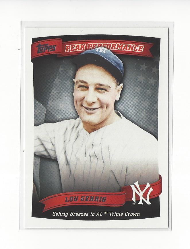 2010 Topps Peak Performance #12 Lou Gehrig
