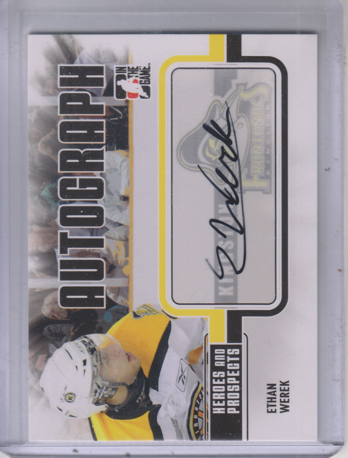 2009-10 ITG Heroes and Prospects Autographs #AEW Ethan Werek