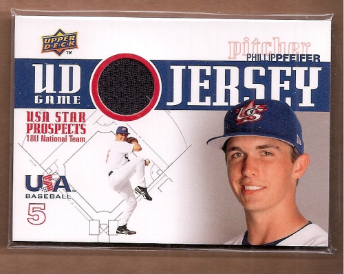 2009 Upper Deck Signature Stars USA Star Prospects Jerseys #13 Phillip Pfeifer