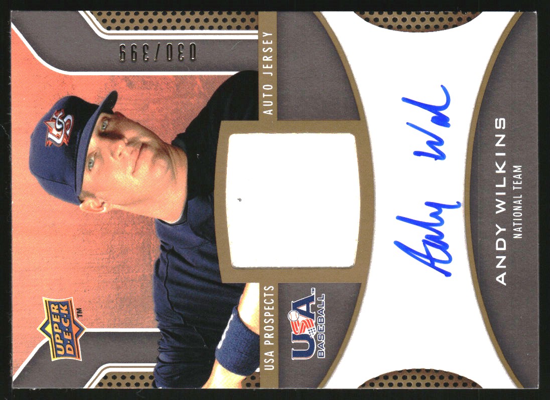 2009 Upper Deck Signature Stars USA Star Prospects Jersey Autographs #AW Andy Wilkins
