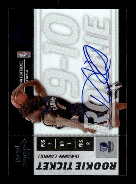 2009-10 Playoff Contenders #124 DeMarre Carroll AU RC