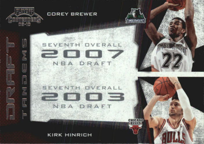 2009-10 Playoff Contenders Draft Tandems #12 Corey Brewer/Kirk Hinrich