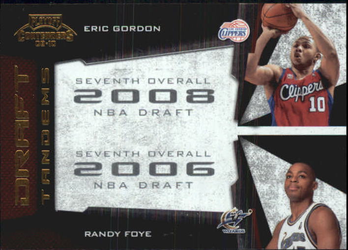 2009-10 Playoff Contenders Draft Tandems Gold #5 Eric Gordon/Randy Foye