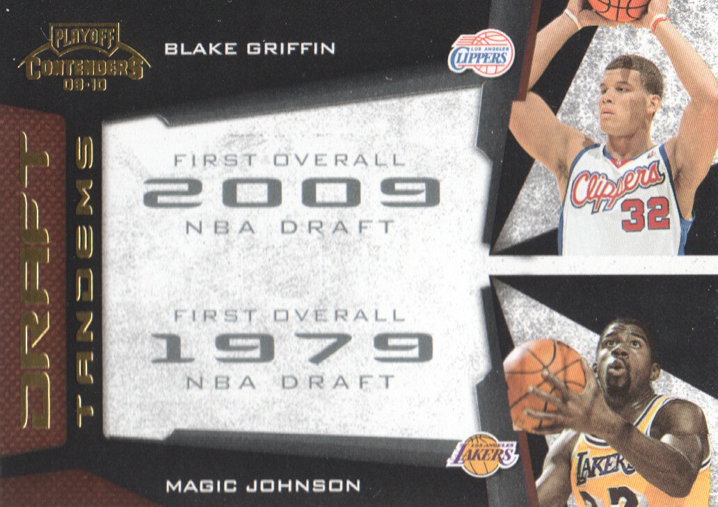 2009-10 Playoff Contenders Draft Tandems Gold #17 Blake Griffin/Magic Johnson