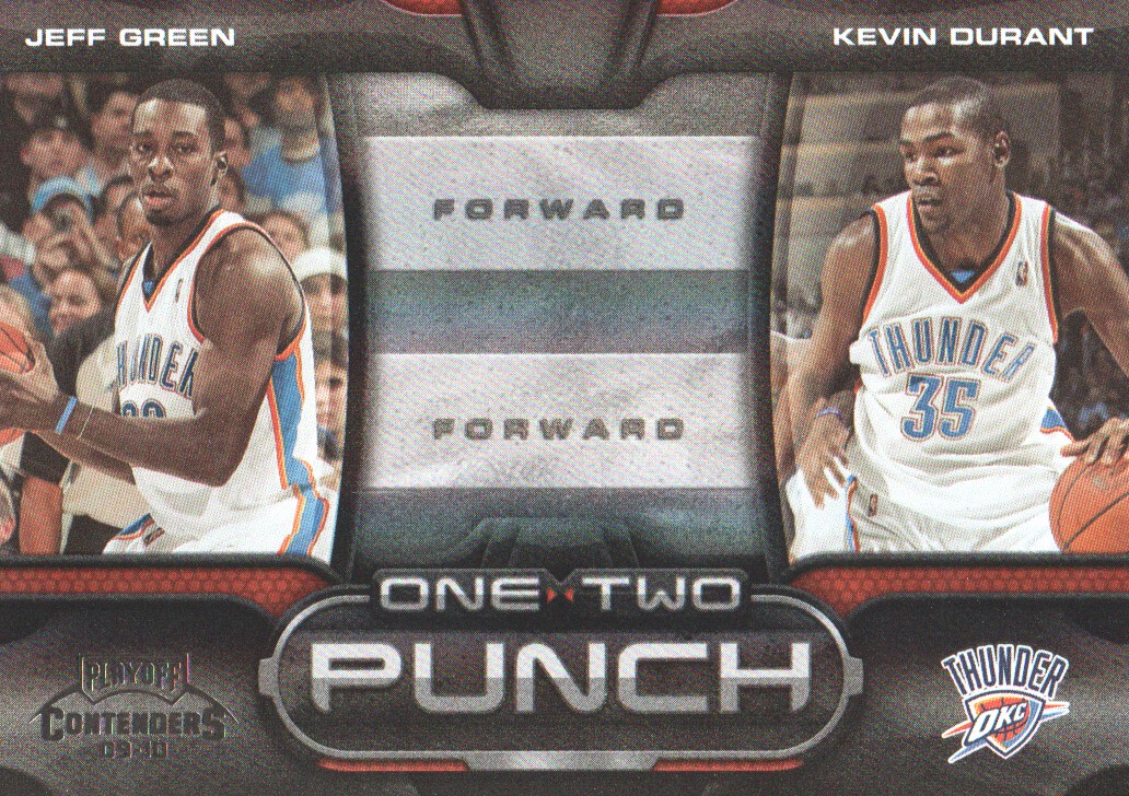 2009-10 Playoff Contenders One-Two Punch Black #2 Jeff Green/Kevin Durant
