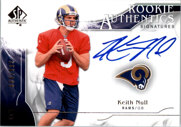 2009 SP Authentic #320 Keith Null AU RC