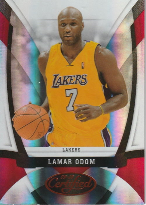 2009-10 Certified Mirror Red #65 Lamar Odom