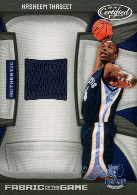 2009-10 Certified Fabric of the Game #172 Hasheem Thabeet/250