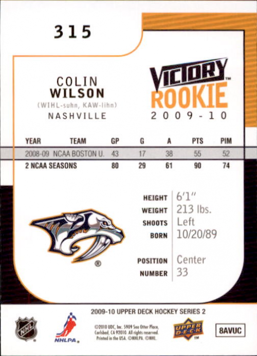 B5458- 2009-10 Upper Deck Victory Hk 1-340 +Inserts -You Pick- 15+ FREE US SHIP - Picture 421 of 429