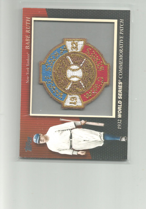 2010 Topps Commemorative Patch #MCP3 Babe Ruth