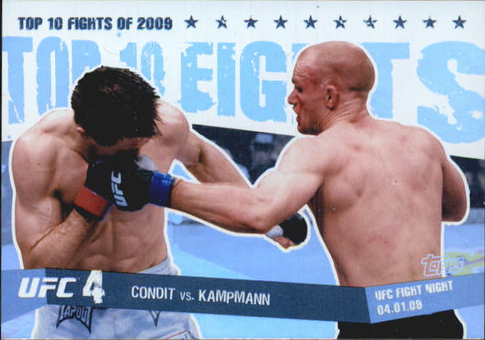2010 Topps UFC Main Event Top 10 Fights of 2009 Black #12 Condit/Kampmann