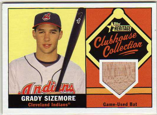 2010 Topps Heritage Clubhouse Collection Relics #GS Grady Sizemore