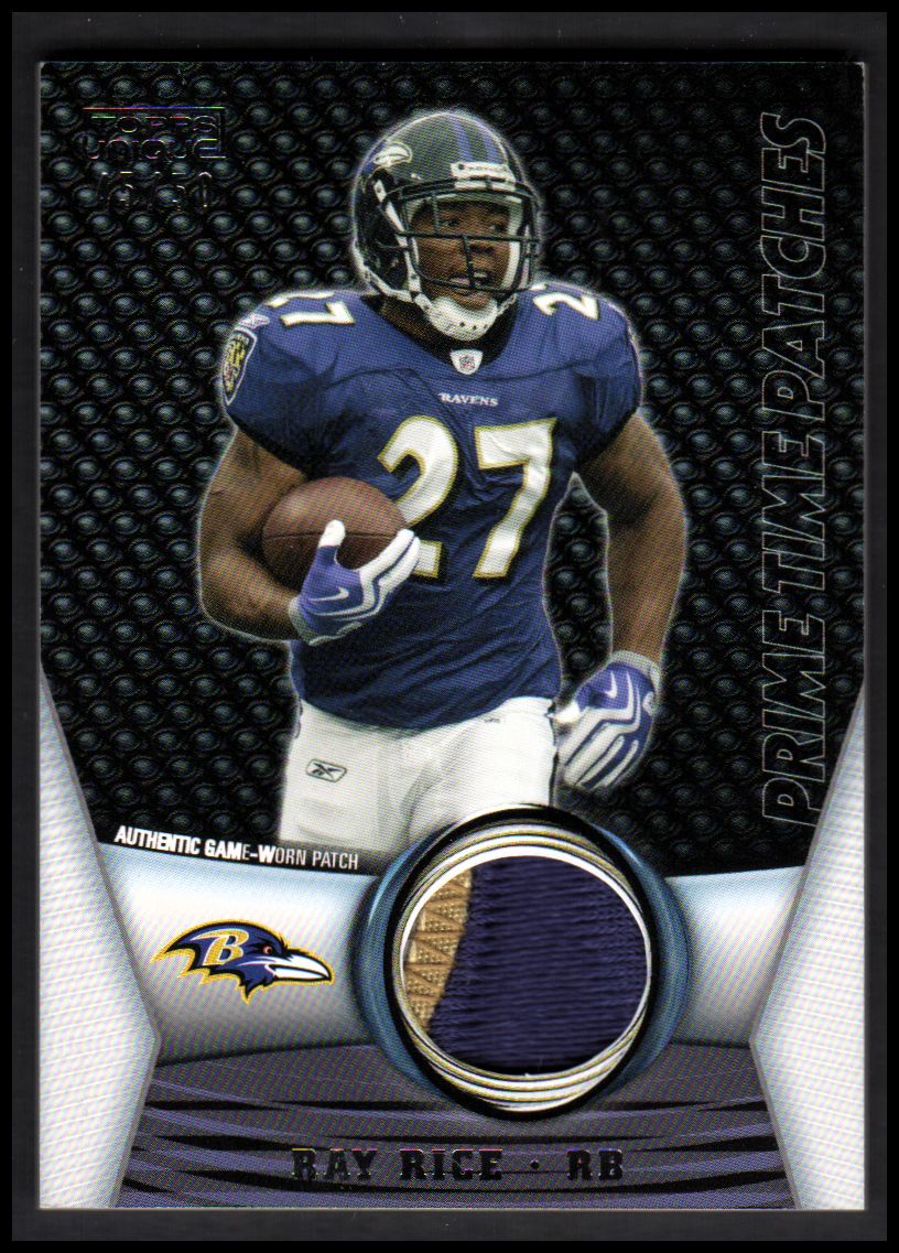 2009 Topps Unique Prime Time Patches #PTP125 Ray Rice/50