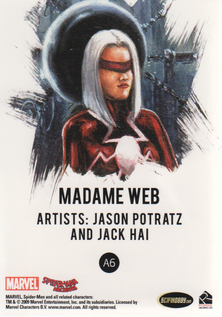 2009 Rittenhouse Spider-Man Archives Allies #A6 Madame Web - NM-MT ...