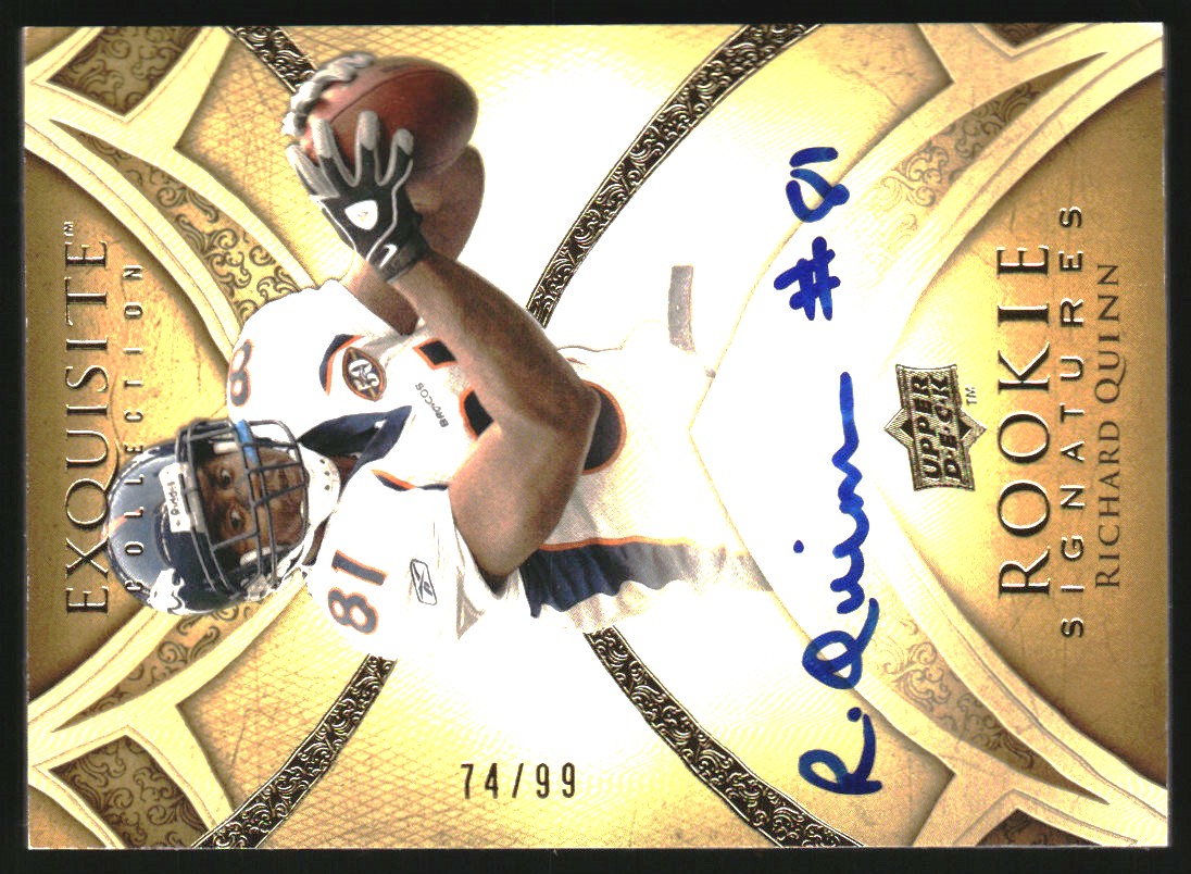 2009 Exquisite Collection #123 Richard Quinn AU RC