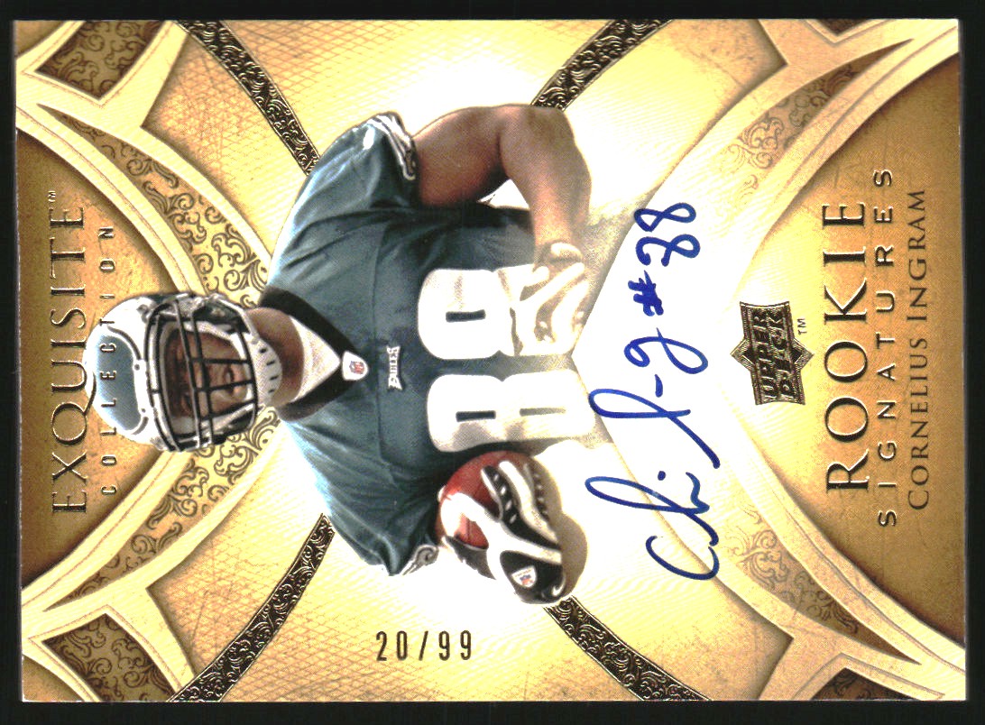 2009 Exquisite Collection #150 Cornelius Ingram AU RC
