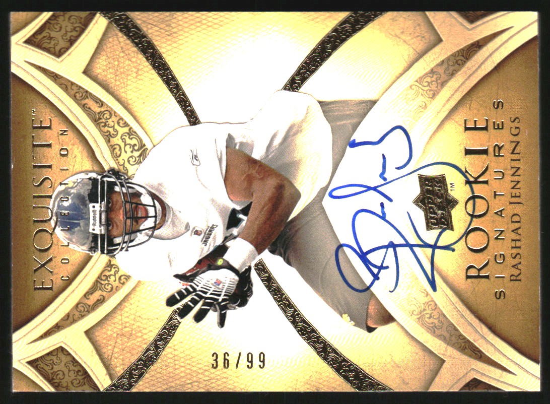 2009 Exquisite Collection #154 Rashad Jennings AU RC