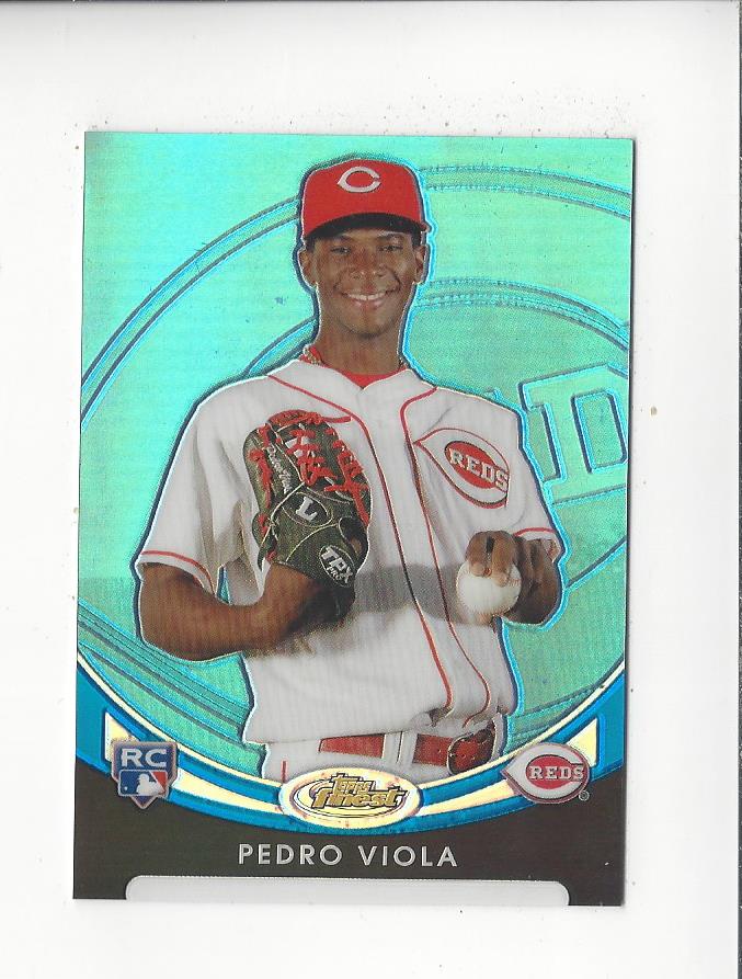 2010 Finest Refractors Blue #143 Pedro Viola