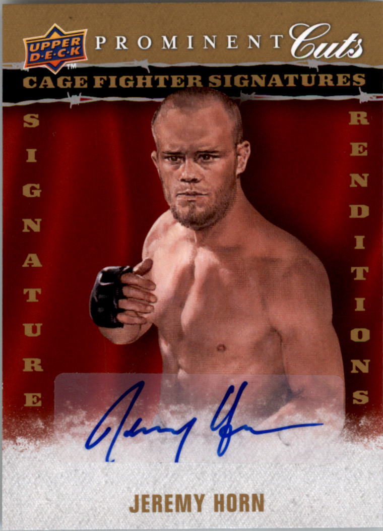 2009 Upper Deck Prominent Cuts Cage Fighter Signature Renditions #CFSRJH Jeremy Horn