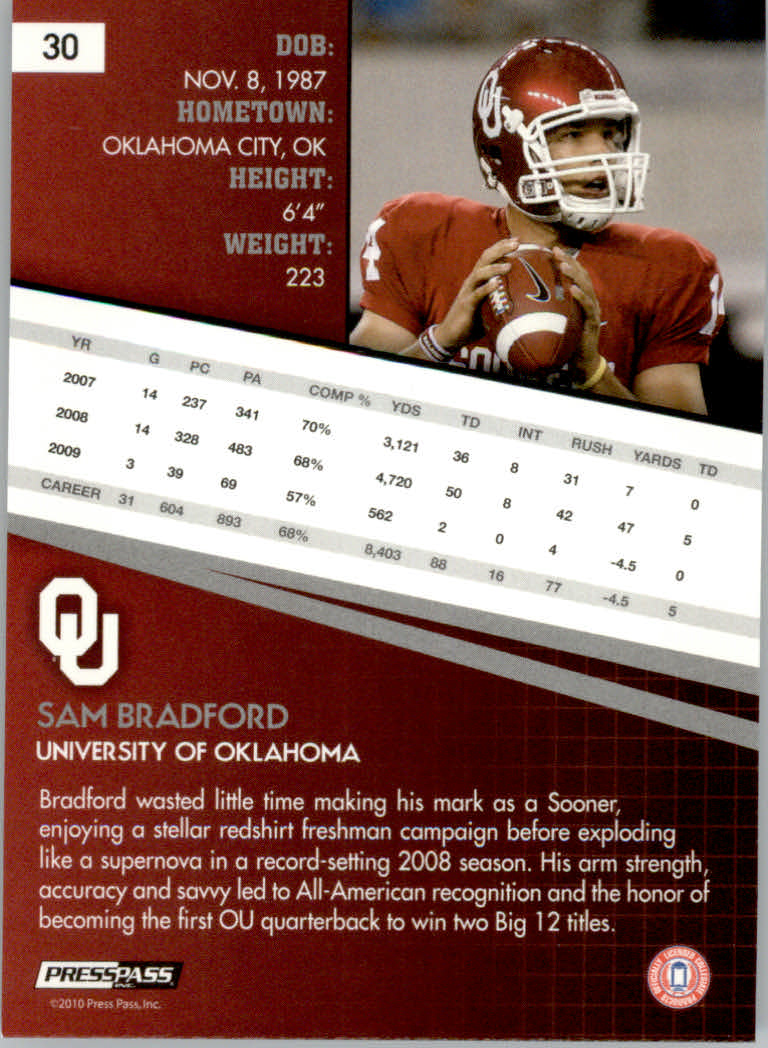 2010 Press Pass Football "Parallel" Cards - Picture 13 of 27