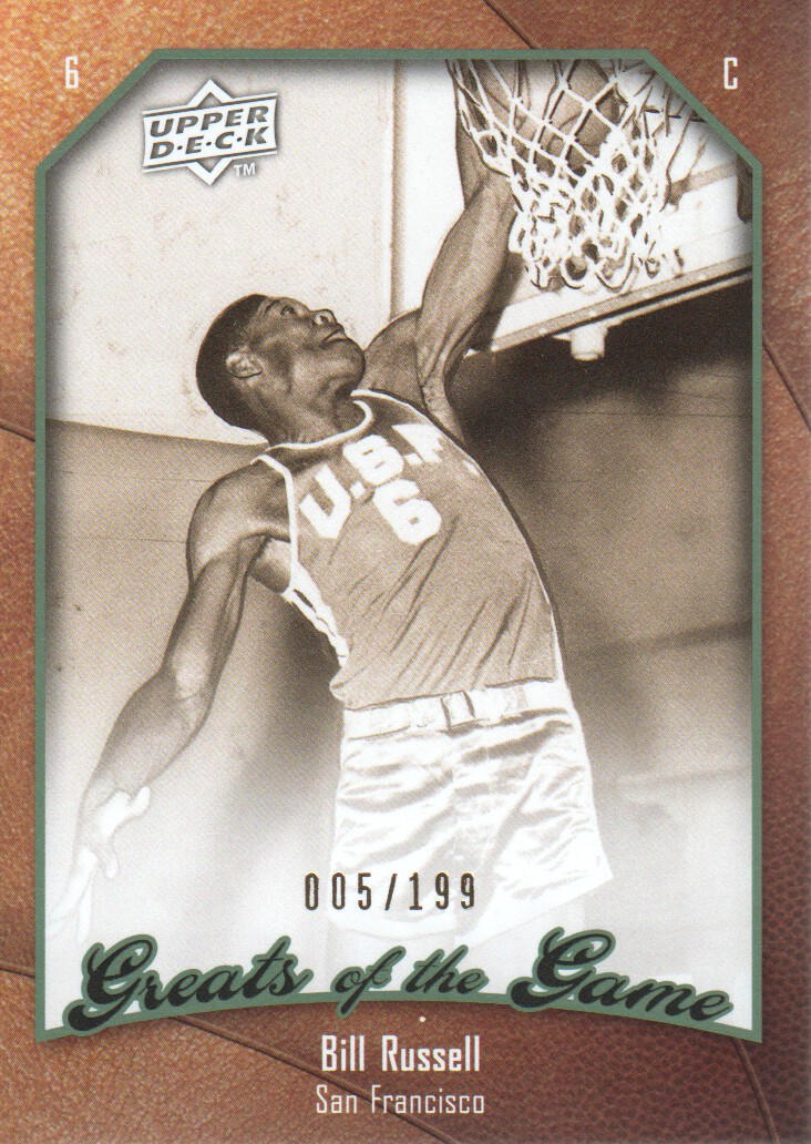 2009-10 Greats of the Game 199 #66 Bill Russell