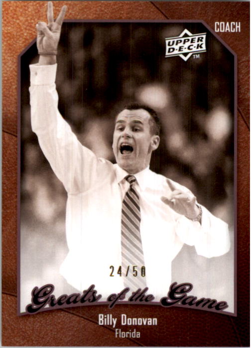 2009-10 Greats of the Game 50 #29 Billy Donovan
