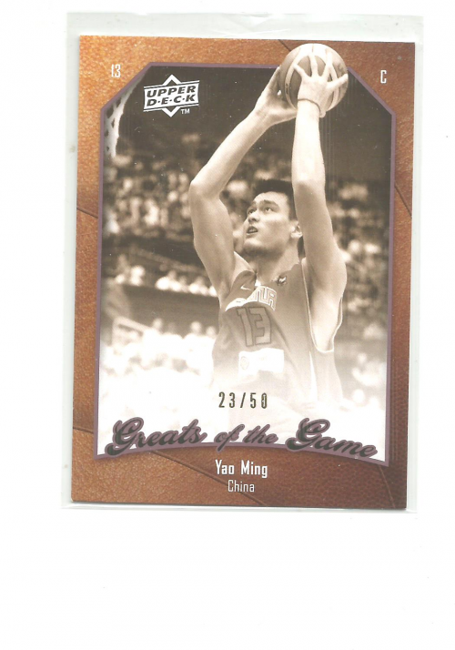 2009-10 Greats of the Game 50 #41 Yao Ming