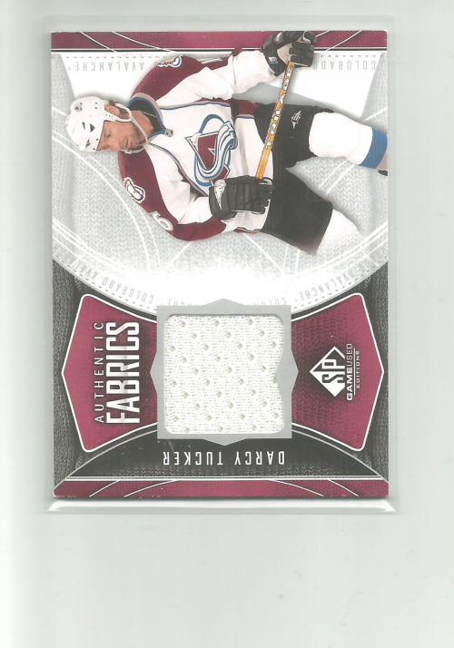 2009-10 SP Game Used Authentic Fabrics #AFDY Darcy Tucker