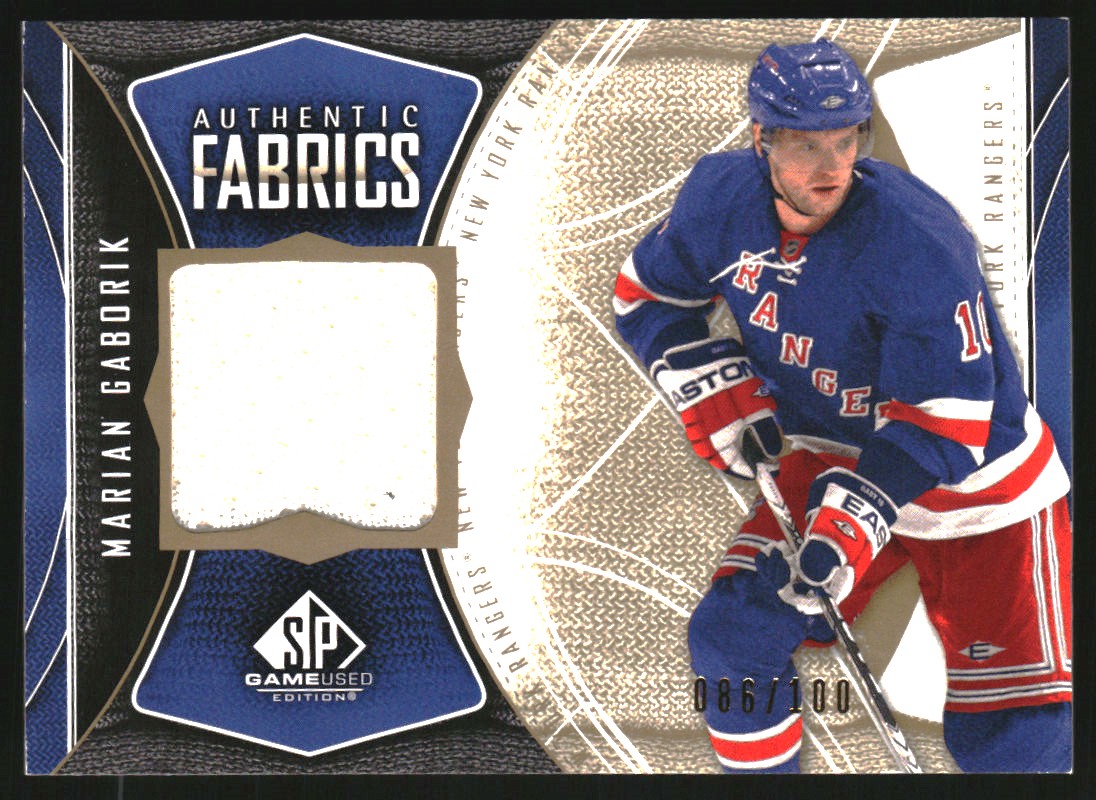 2009-10 SP Game Used Authentic Fabrics Gold #AFMG Marian Gaborik