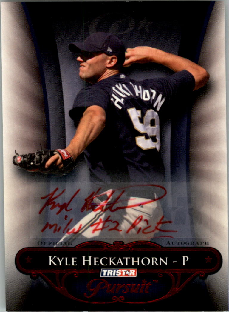 2010 TRISTAR Pursuit Autographs Red #18 Kyle Heckathorn