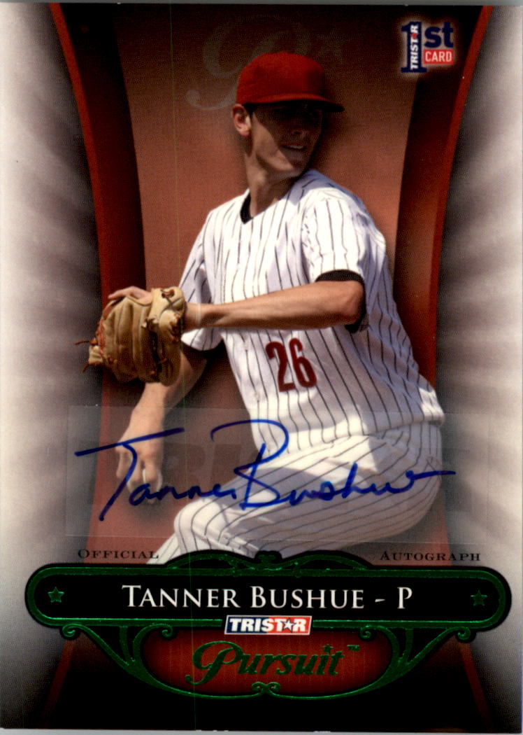 2010 TRISTAR Pursuit Autographs Green #28 Tanner Bushue