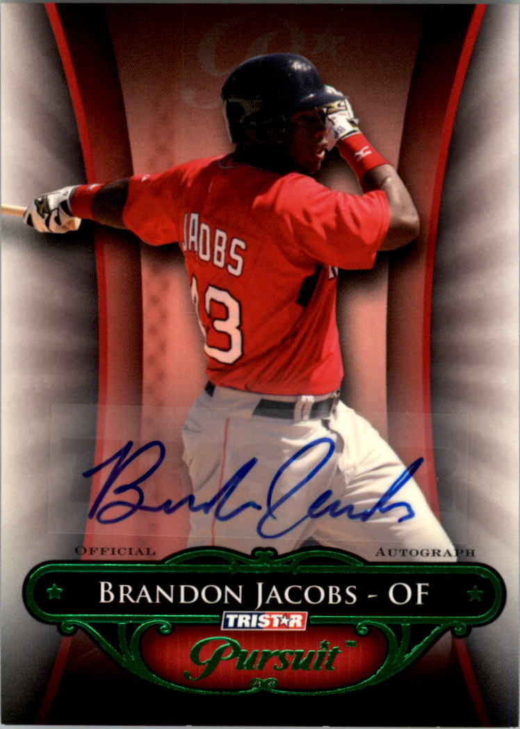 2010 TRISTAR Pursuit Autographs Green #40 Brandon Jacobs
