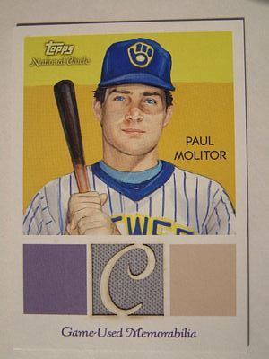 2010 Topps National Chicle Relics #PM Paul Molitor A