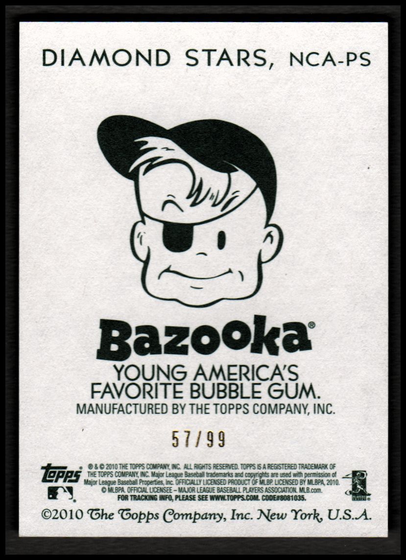 2010 Topps National Chicle Autographs Bazooka Back #PS Pablo Sandoval back image