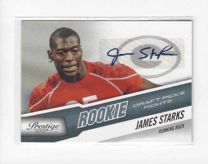 2010 Prestige Draft Picks Rights Autographs #248 James Starks/599