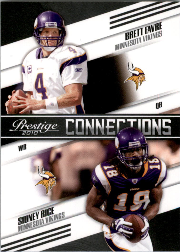 2010 Prestige Connections #1 Brett Favre/Sidney Rice