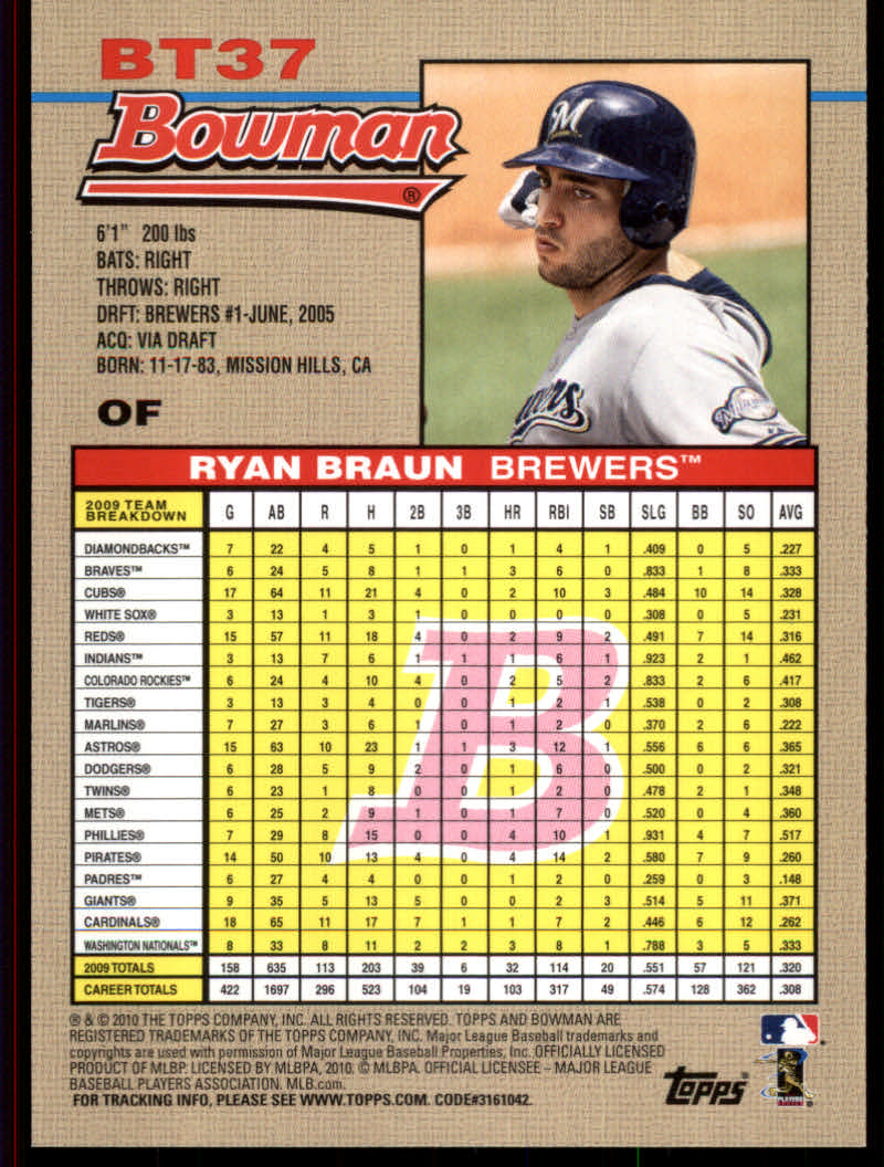 2010 Bowman Baseball "1992 Bowman Throwbacks" Insert Cards - Picture 51 of 157