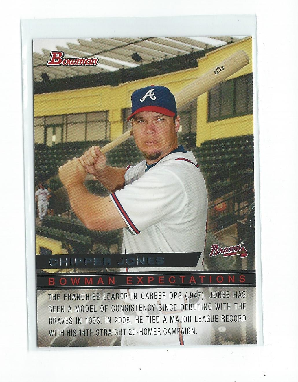 2010 Bowman Expectations #BE4 Chipper Jones/Freddie Freeman