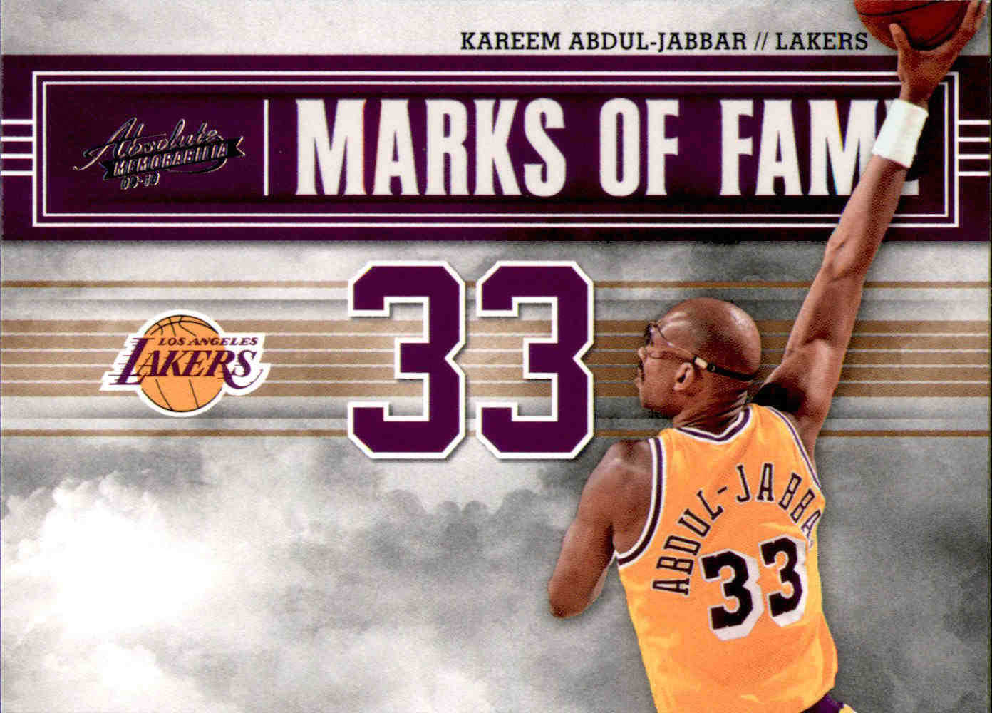 2009-10 Absolute Memorabilia Retail Marks of Fame #2 Kareem Abdul-Jabbar