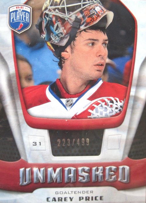 2009-10 Be A Player Goalies Unmasked #GU4 Carey Price