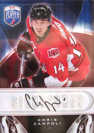 2009-10 Be A Player Signatures #SCA Chris Campoli - NM-MT+ - TemDee ...