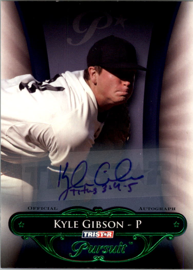 2010 TRISTAR Pursuit Autographs Green #91 Kyle Gibson