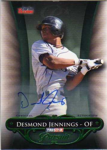 2010 TRISTAR Pursuit Autographs Green #142a Desmond Jennings