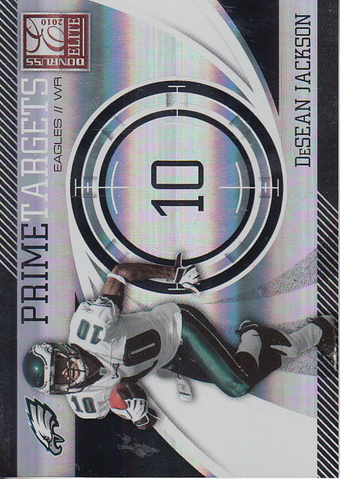 2010 Donruss Elite Prime Targets Black #7 DeSean Jackson